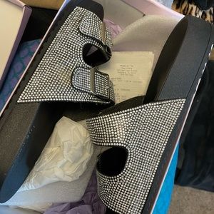 Madden girl bling slides